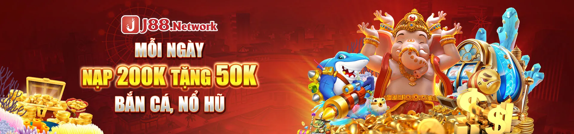 Banner chính VF88 Casino với các trò chơi sòng bạc trực tuyến